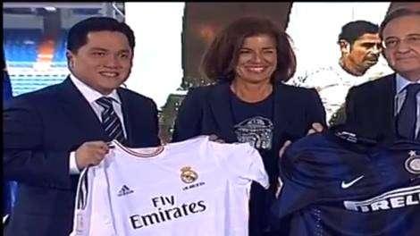 Thohir: "Lavoriamo per livelli più alti". Perez: "Bernabeu mitico per..."
