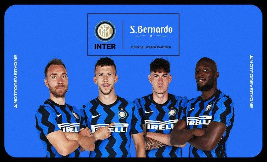 UFFICIALE -  Acqua S. Bernardo diventa Official Water Partner dell'Inter per le stagioni 2020/21 e 2021/22