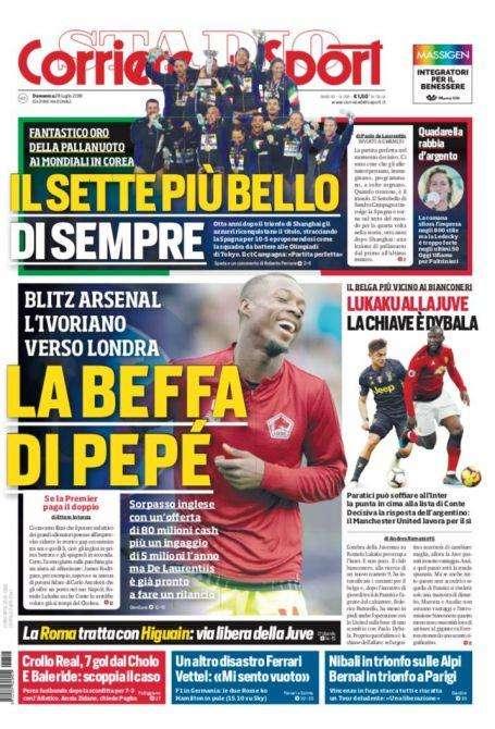 Prima CdS - Lukaku alla Juve, Paratici vuole soffiare la punta a Conte