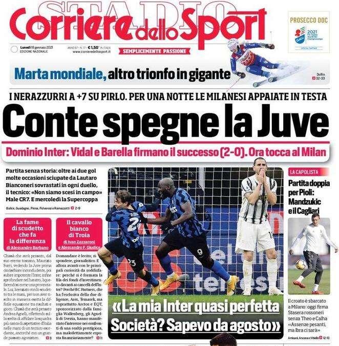 Prima CdS - Conte spegne la Juve, partita senza storia