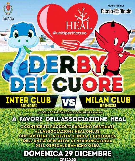 Inter Club e Milan Club uniti per Matteo. Il Derby del Cuore a Brindisi il 23 dicembre