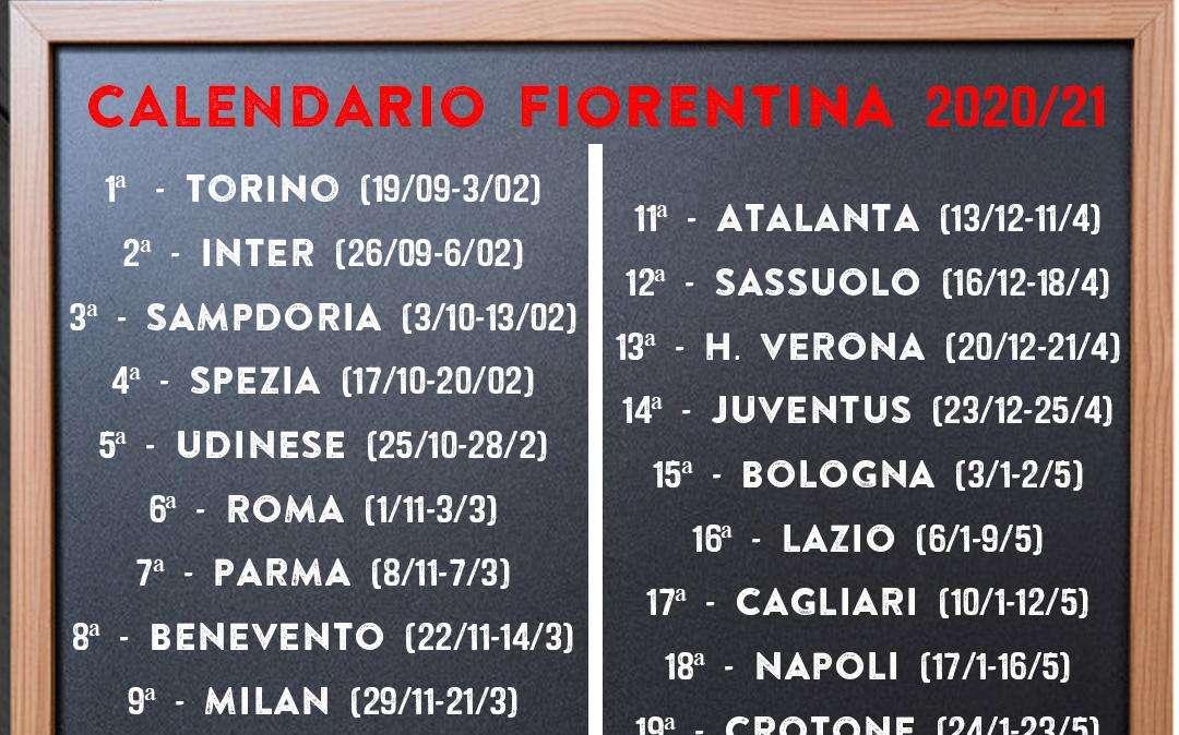 SERIE A 20/21, Fiorentina: tutte le date delle partite