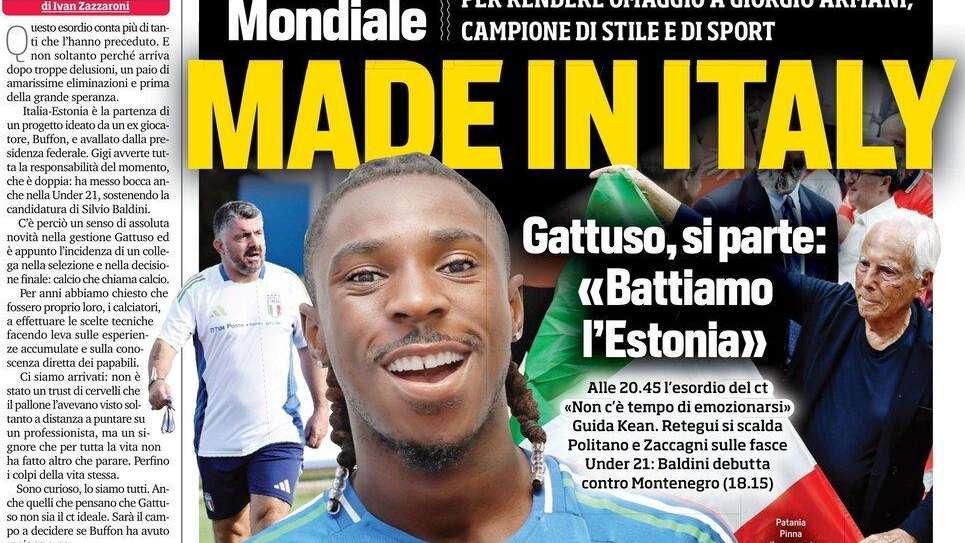 Gattuso e il Made in Italy, Kean resta il punto fermo in attacco: stasera titolare