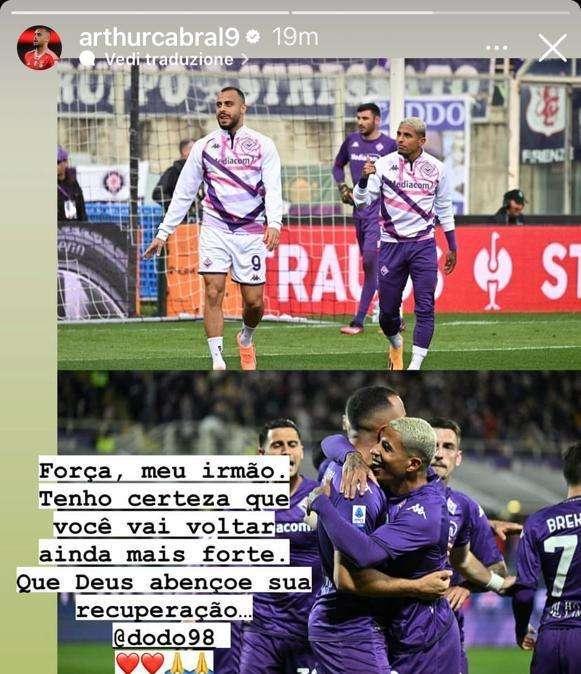 CABRAL, A Dodo: "Forza amico, tornerai più forte di prima"