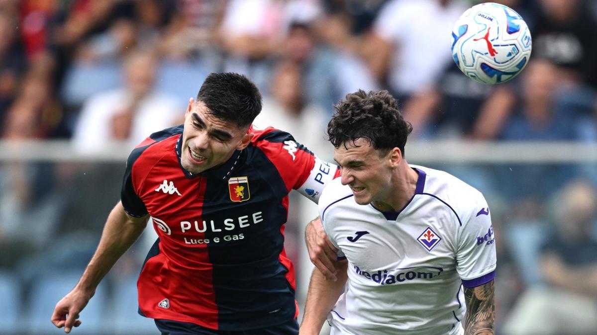Genoa-Fiorentina 2-1: autogol di Vasquez, i viola accorciano al 71'