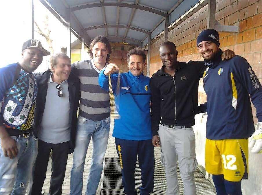FOTO, Baba in visita agli ex compagni del Modena