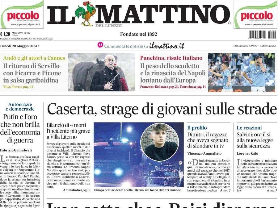 MATTINO, Napoli, risale Italiano: ha dato disponibilità