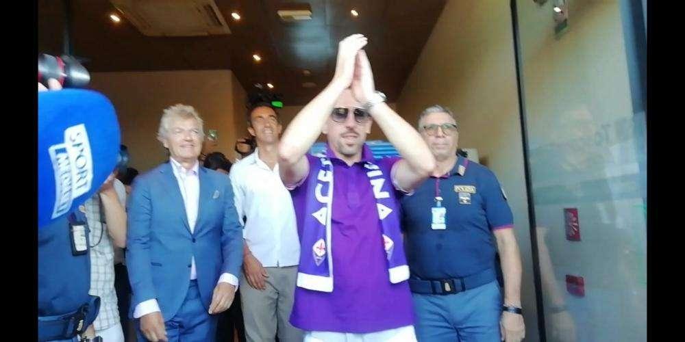 FOTO-VIDEO FV, Ribery c'è: arrivato a Firenze