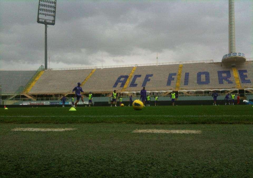 FIORENTINA, La rifinitura all'interno del "Franchi"