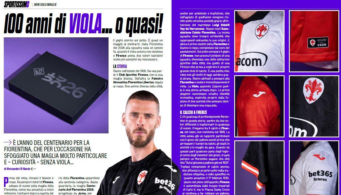 Fiorentina, la maglia del Centenario tra storia e identità: 100 anni di viola... o quasi!