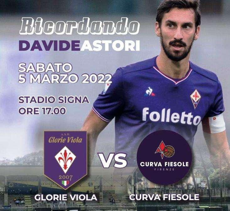 ASTORI, Il 5/03 match tra Glorie Viola e C. Fiesole