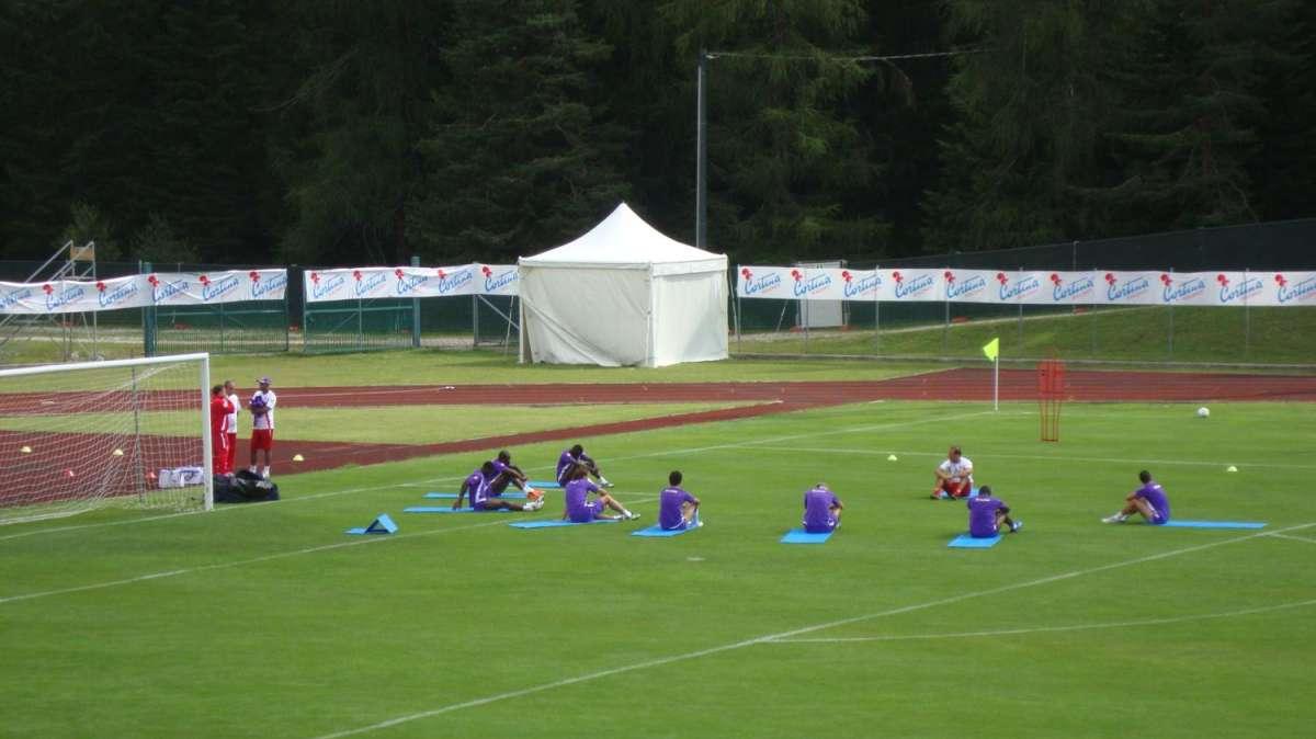 CORTINA, Terminato l'allenamento