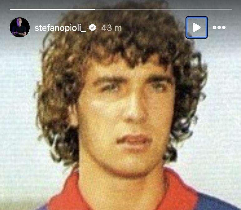 Stefano Pioli e il ricordo di Celeste Pin: condivide su Instagram una sua foto