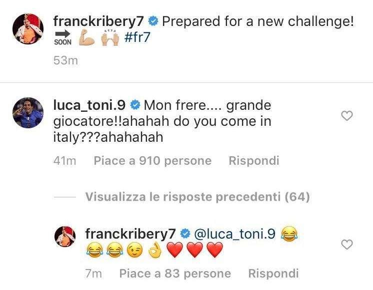 FOTO, Ribery e la risposta a Toni: è indizio social?