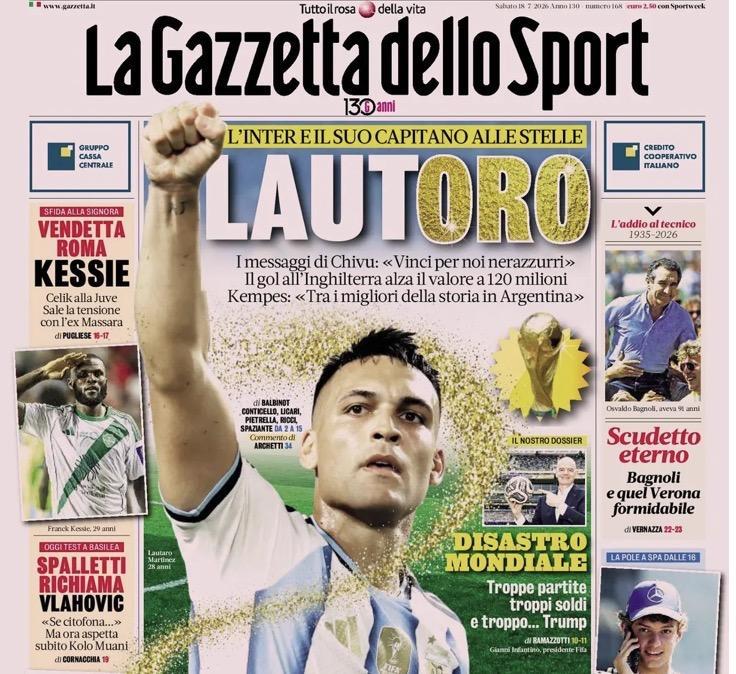 Rassegna stampa, ecco tutte le prime pagine dei quotidiani sportivi