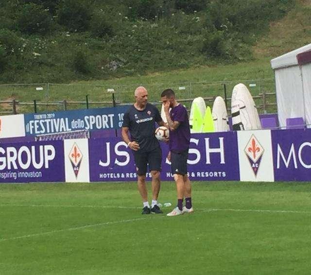 BIRAGHI, Primo allenamento col pallone