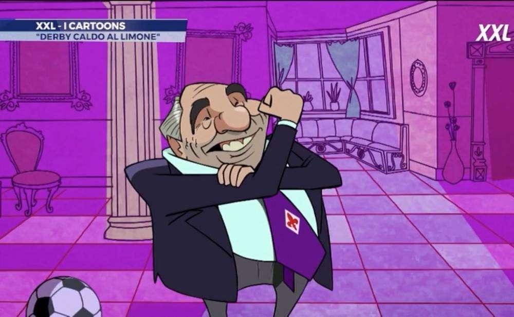 COMMISSO, La lite con Nedved diventa un cartoon