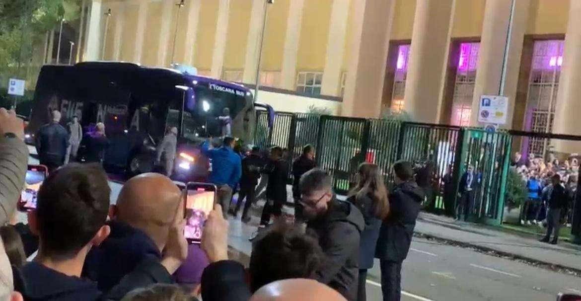 VIDEO FV, Entrambe le squadre arrivate al Franchi