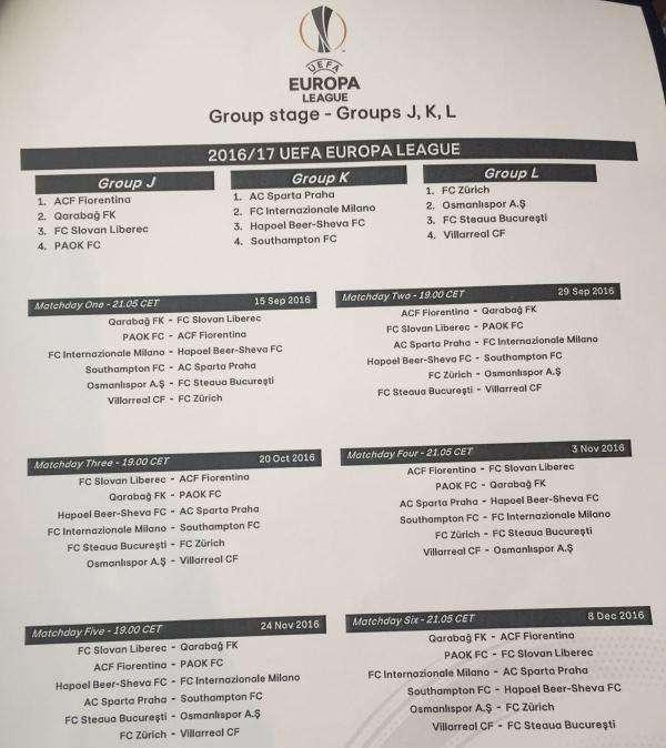 E.L., Le date delle gare. Esordio in Grecia il 15/9