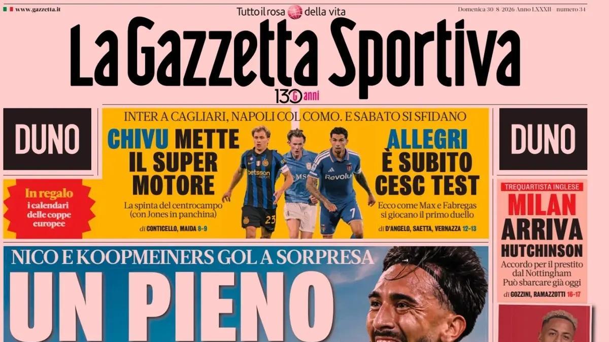 Rassegna stampa, le prime pagine dei quotidiani sportivi in edicola