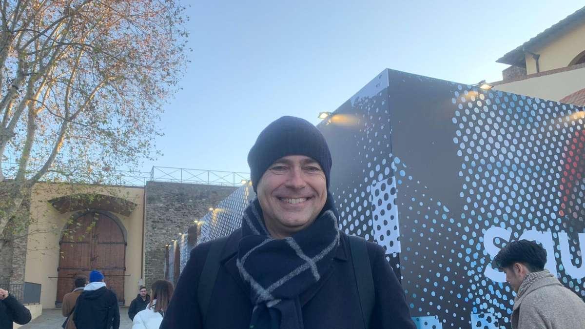FOTO FV, L'ex dg viola Rogg a Pitti per il suo brand