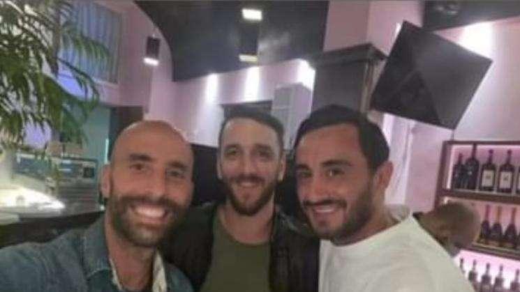 FOTO, Borja Valero con Aquilani e Gonzalo Rodriguez