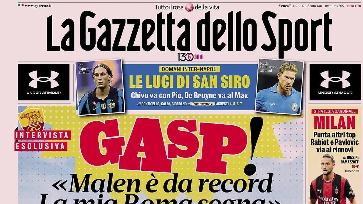 Rassegna stampa, le prime pagine dei quotidiani sportivi in edicola