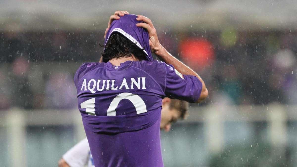 FIO-SIE 4-1, Aquilani manda alto un calcio di rigore 