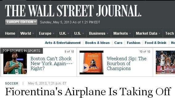 WALL STREET J, Montella: La mia Viola low-cost