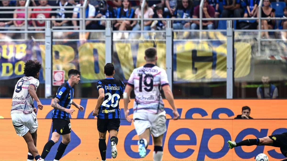 SERIE A, L'Inter si fa rimontare dal Bologna: è 2-2 a S. Siro