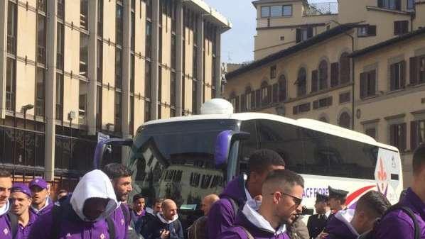 FOTO FV, Fiorentina in partenza per Cagliari