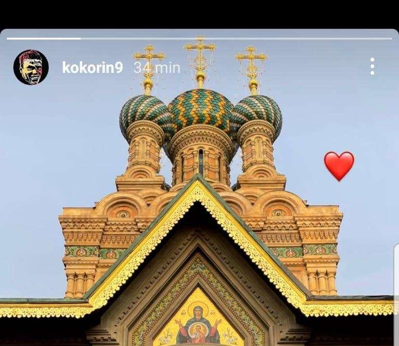 FOTO, Kokorin in visita alla chiesa russa di Firenze