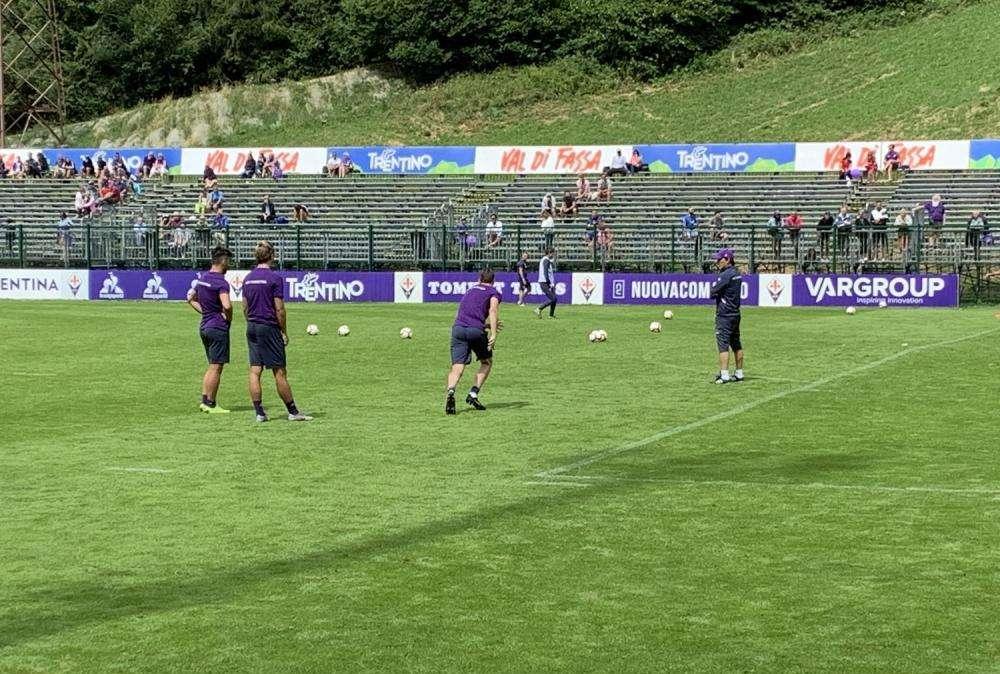 FOTO FV, Gori, Sottil, Vlahovic parlano con Montella