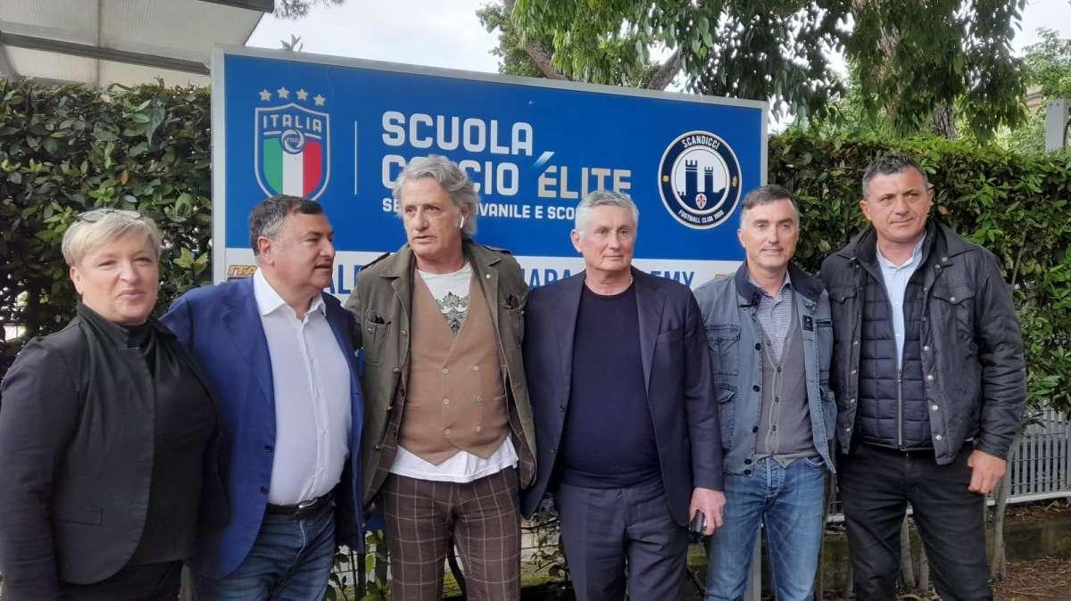 FOTO FV, Barone e Pradè a scuola calcio Scandicci