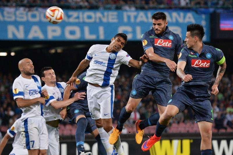 EUROPA LEAGUE, Napoli-Dnipro finisce 1-1