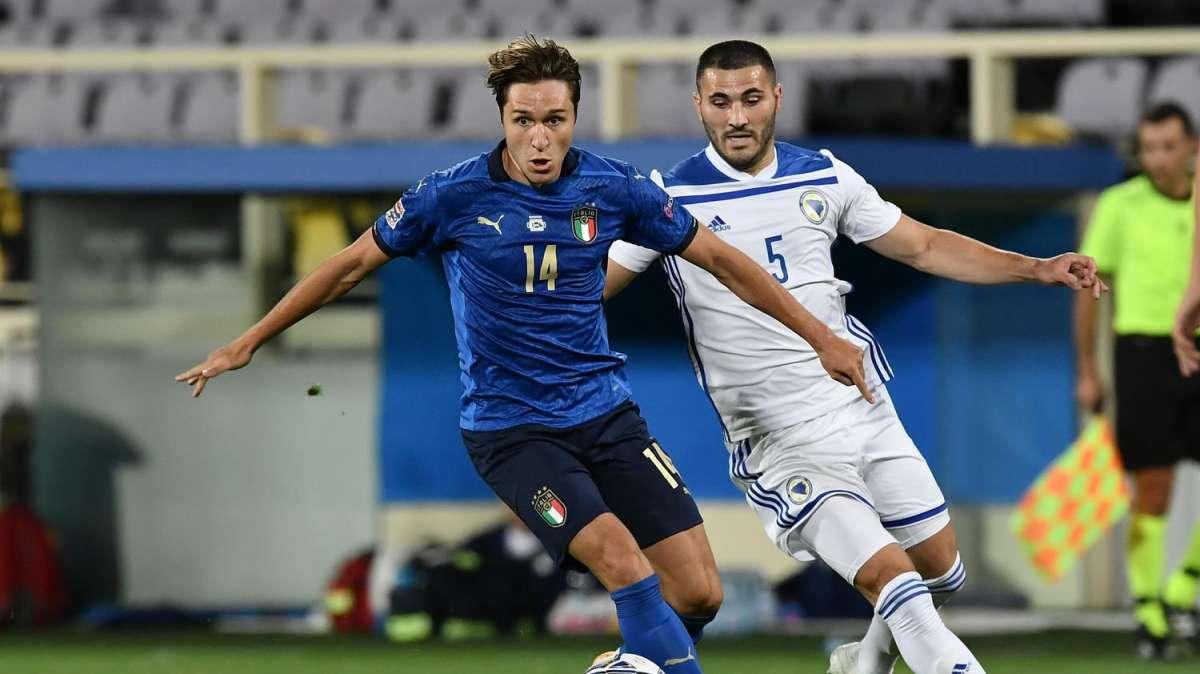 AZZURRI, Mancini pensa a Chiesa e Biraghi out dal 1'