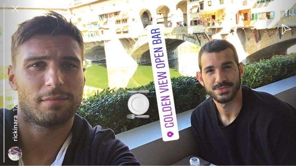 FOTO, Sportiello e Saponara in centro a Firenze
