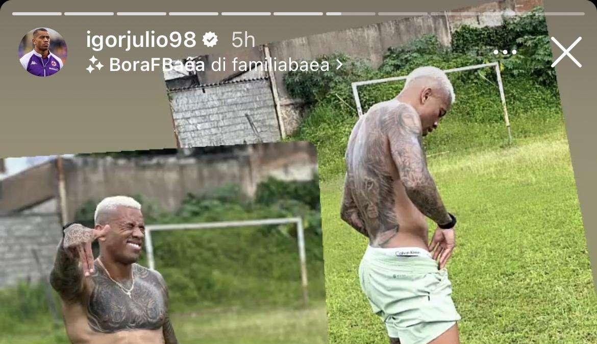FOTO, Igor non si ferma: si allena anche in vacanza