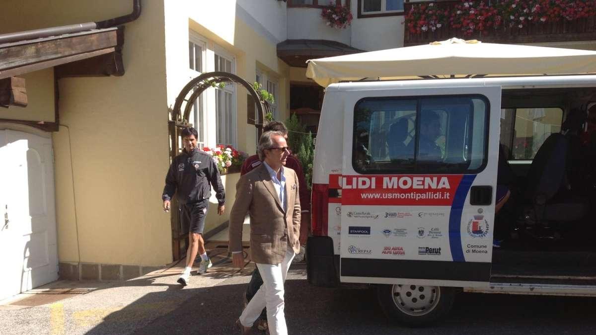 MOENA, Il video dell'arrivo di ADV all'albergo