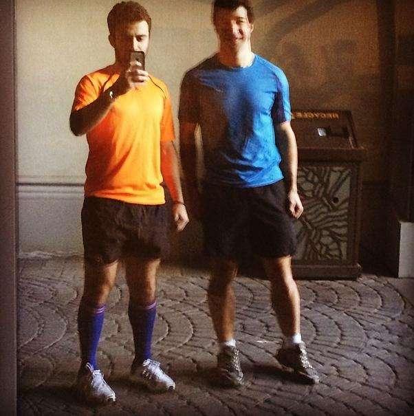 FOTO, E intanto Rossi si allena con Bongiorno
