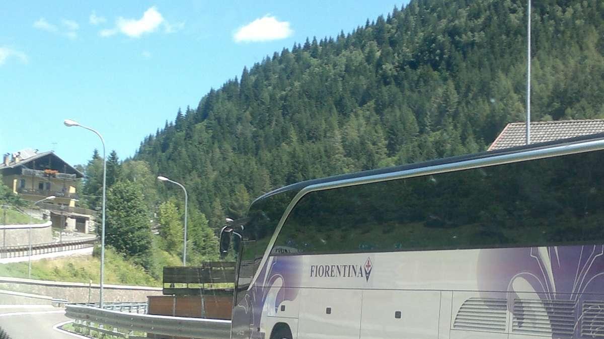 MOENA, Fiorentina arrivata nel ritiro
