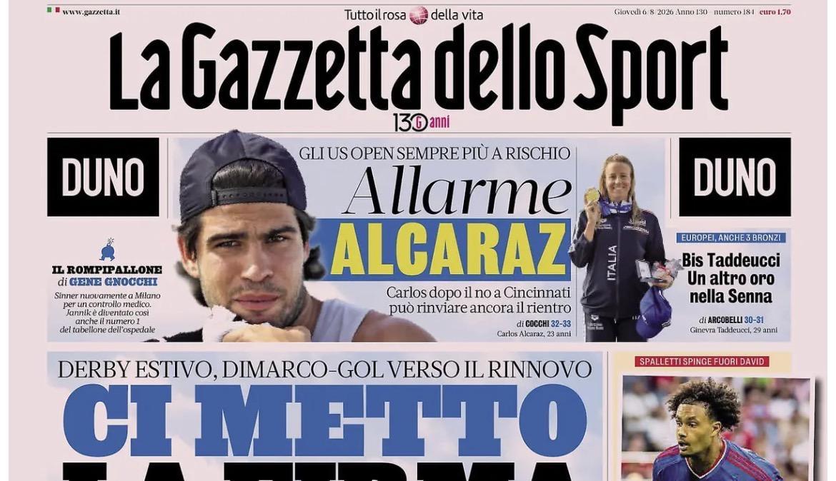 Rassegna stampa, ecco le prime pagine dei quotidiani sportivi