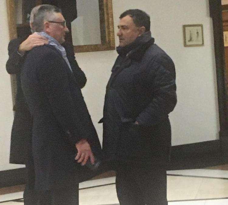 FOTO FV, Barone e Pradè in hotel dopo San Siro
