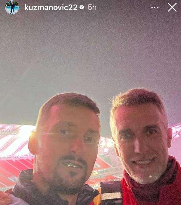 KUZMANOVIC, Foto con Baggio e Batistuta all’All Star Game