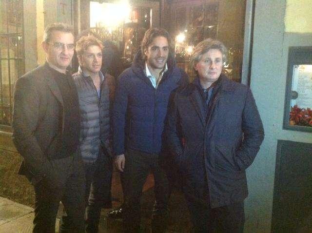 FOTO FV, Matri a cena con Pradè e Macía. Domani...