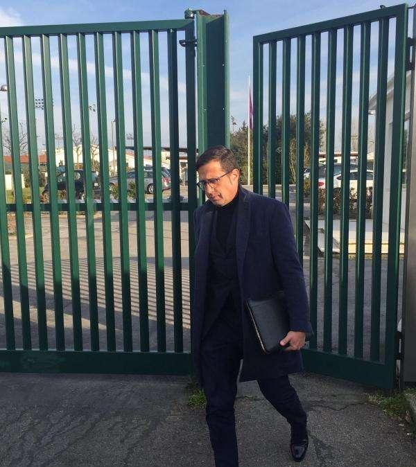 FOTO FV, L'agente di Vecino lascia i campini