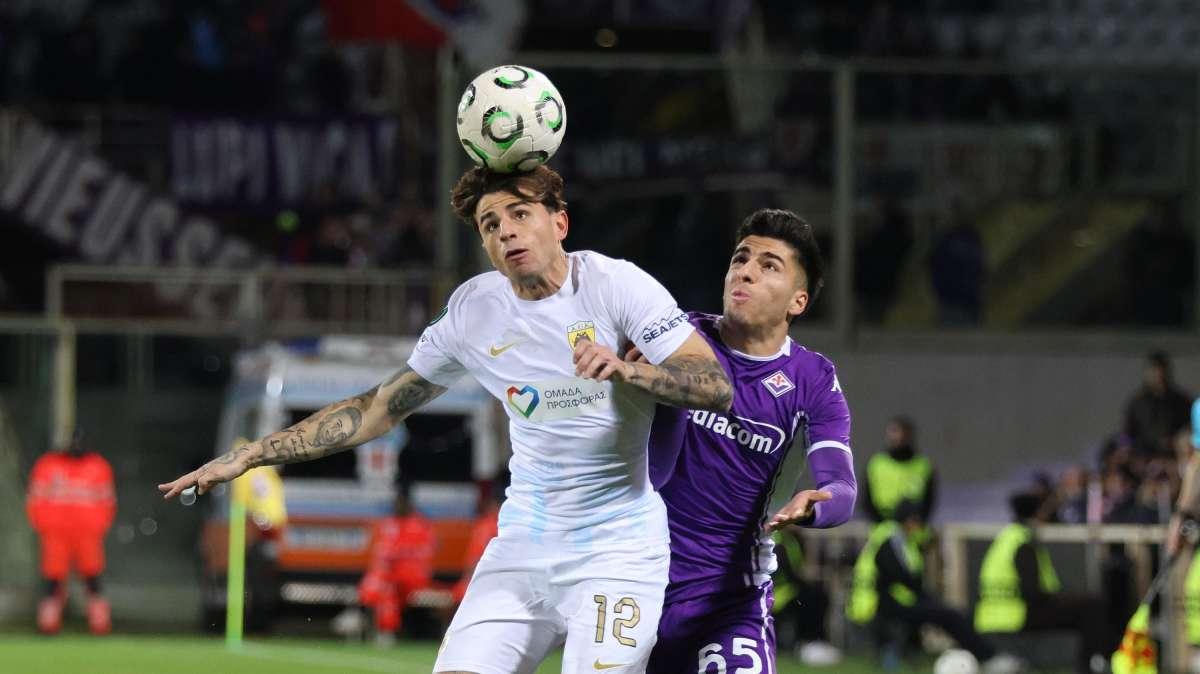 Fiorentina-AEK Atene 0-1, Gacinovic porta in vantaggio gli ospiti