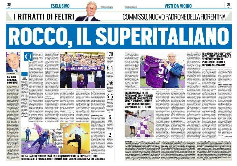 TUTTOSPORT, V. Feltri: "Rocco, il superitaliano"
