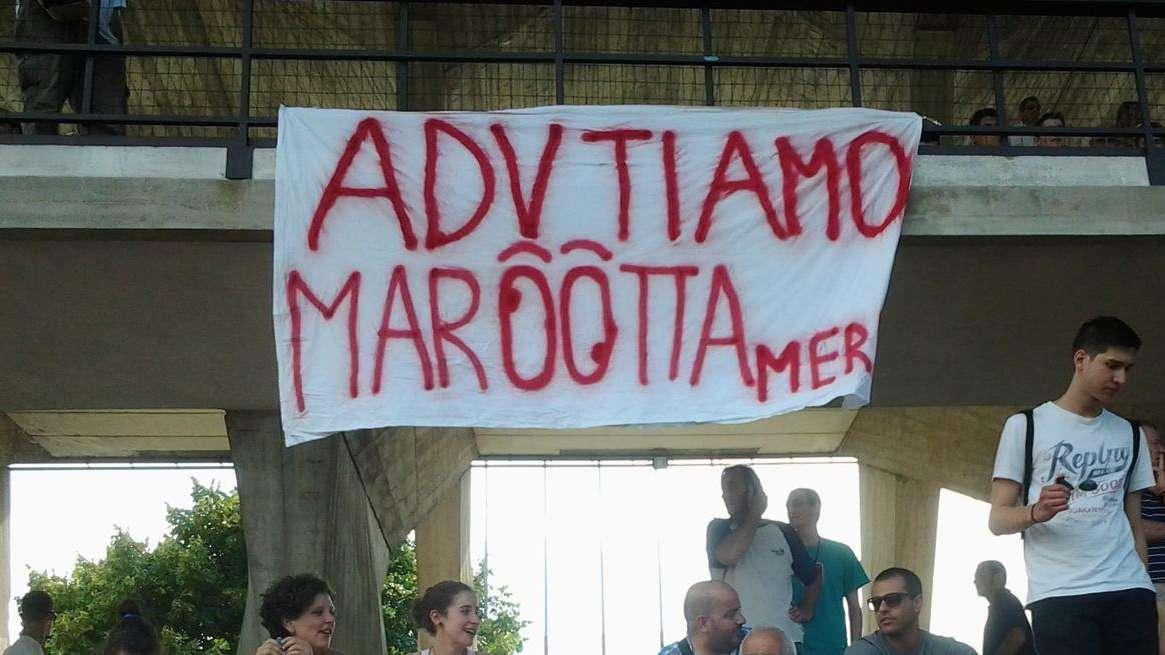 MONTECATINI, Striscione per ADV. Marotta...