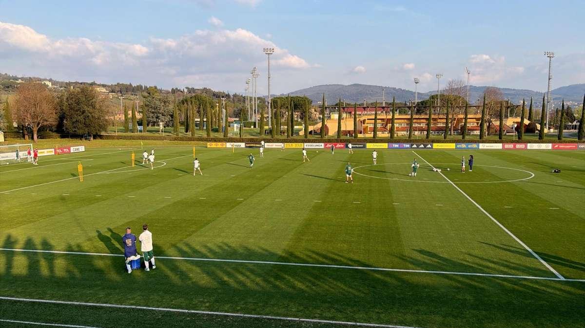 Da Coverciano: primo allenamento in vista del playoff. Per Kean lavoro di scarico